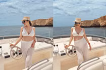 Bầu vượt mặt, “vợ thiếu gia Cocobay” vẫn ăn diện hở bạo khoe dáng