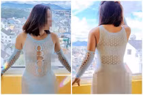 Người phụ nữ nghiện “thả rông” lại gây nhức mắt khi diện thứ đồ này