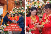Đám cưới miền Tây cô dâu gồng mình đeo vàng gây choáng