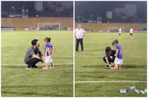 “Cậu cả” nhà bầu Hiển và ánh mắt dành cho con gây chú ý