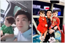 Con trai cả bầu Hiển lộ khoảnh khắc chăm con siêu hiếm