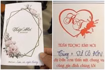 Bá đạo thiệp cưới độc đáo, làm tổn thương trái tim dân F.A