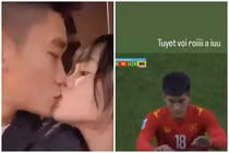 Nhâm Mạnh Dũng ghi bàn, bạn gái hot girl nhắn lời yêu cực ngọt