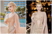 Hot girl Xoài Non đẹp mê khi xuất hiện tại thảm đỏ thời trang