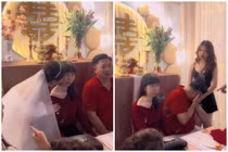 Ông bố khóc đỏ mắt ngày con gái đi lấy chồng