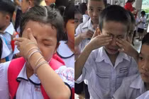 Loạt biểu cảm hài hước của các bé trong ngày khai giảng