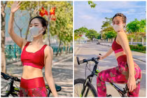 Lộ danh tính gái xinh bịt khẩu trang đạp xe đẹp xuất thần