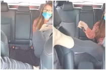 Cô gái dí đôi “bàn chân hư” vào mặt tài xế gây phẫn nộ