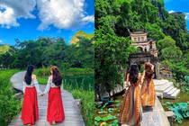 Đôi bạn thân gây sốt với bộ ảnh du lịch đẹp từ cảnh đến trang phục