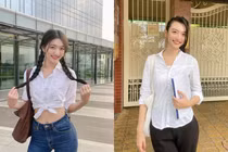Hoá nữ sinh lên giảng đường, “hot girl nội y” vẫn khoe body