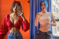 Dùng cọ vẽ đo vòng eo, hot girl Sài thành gây sốt MXH