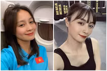Hot girl đội tuyển bóng đá Việt đẹp mê mẩn ngoài sân cỏ