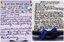 Xuất hiện đơn xin nghỉ việc bằng bánh kem vô cùng độc đáo