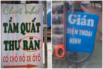 Những biển quảng cáo khiến các “thánh soi” chính tả phải tăng xông