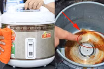 Nồi cơm điện bẩn, chỉ mẹo 5 phút là lại sạch 