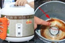 Nồi cơm điện bẩn, chỉ mẹo 5 phút là lại sạch 