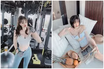 Hot mom nổi tiếng khoe bụng phẳng lì khiến hội chị em ngất ngây