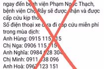 Sự thật 8 số ĐT hỗ trợ cấp cứu COVID-19 ở TP HCM