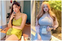 Hot girl béo Hàn Quốc tự tin mặc hở dù body ngấn mỡ