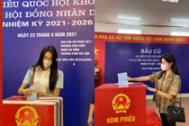 Hội gái xinh Việt nô nức rủ nhau đi bầu cử từ sáng sớm 