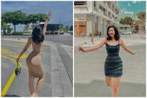 Đứng tạo dáng giữa phố, gái xinh bất ngờ được truy lùng “info“