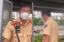Xác minh clip CSGT bị tố nhận tiền của người đi đường