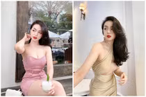 Người đẹp hàng không quê Gia Lai mặc hở vòng 1 táo bạo