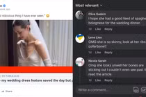 Cô dâu bất ngờ bị miệt thị 'gầy trơ xương' khi khoe ảnh cưới