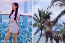 Con dâu tỷ phú Hoàng Kiều khoe body “xịn”, không ai nghĩ gần U40