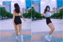 Ăn mặc phản cảm nhảy trên phố Nguyễn Huệ, gái xinh gây xôn xao