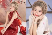 Rich kid Chao khoe bờ vai quyến rũ trong bộ ảnh áo dài Tết