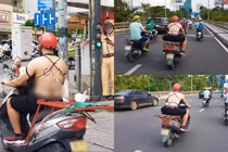 Bắt trend mặc áo hở hang, chàng trai làm nhiều người khó hiểu