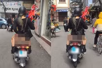 Ra đường lộ "vùng nhạy cảm", cô gái khiến người đi đường đỏ mặt