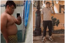 Nhờ tập gym, chàng trai "tạ hai" giảm cân thành hot boy gây sốt