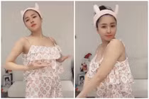 Quay clip lộ body, hot girl Trâm Anh đốt mắt netizen
