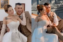 Khoe ảnh cưới, “hot girl thị phi” Ngân 98 lộ hình xăm khủng