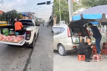 Làm vì đam mê, người bán hàng rong “cưỡi” siêu xe hành nghề