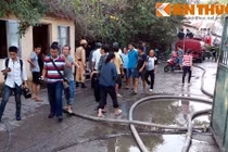 Cháy xưởng gỗ, công nhân lo... cản báo chí tác nghiệp 