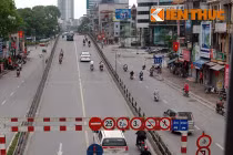 Đường phố Thủ đô thông thoáng, vắng lặng lạ kỳ