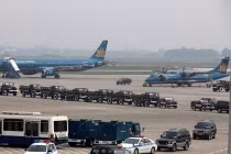 Sân bay Nội Bài hối hả tập đón linh cữu Đại tướng