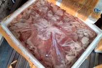 7 tạ lòng lợn thối suýt lên bàn nhậu