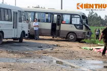 Hiện trường hai xe khách đâm nhau, 15 người thương vong