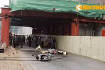 Hiện trường vụ đường sắt trên cao gặp sự cố, gây chết người