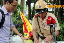 Thực tế ngày đầu CSGT xử phạt người dân đội MBH “rởm”
