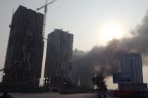 Cháy ở khu đô thị mới An Hưng, ít nhất 2 người nhập viện