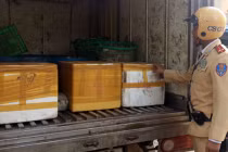 CSGT suýt chết ngạt với xe chở nội tạng thối giữa Thủ đô