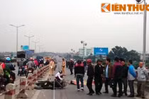 Chết thảm sau khi bị kéo lê 20m trên cầu Thanh Trì