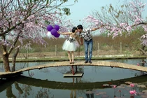 Teen Hà thành mặc "kiệm vải"... khoe dáng ở “Vườn thượng uyển”