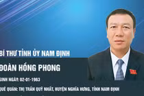 Chân dung tân Bí thư Tỉnh ủy Nam Định Đoàn Hồng Phong