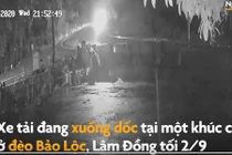 Video: Xe container đâm ôtô tải trên đèo Bảo Lộc